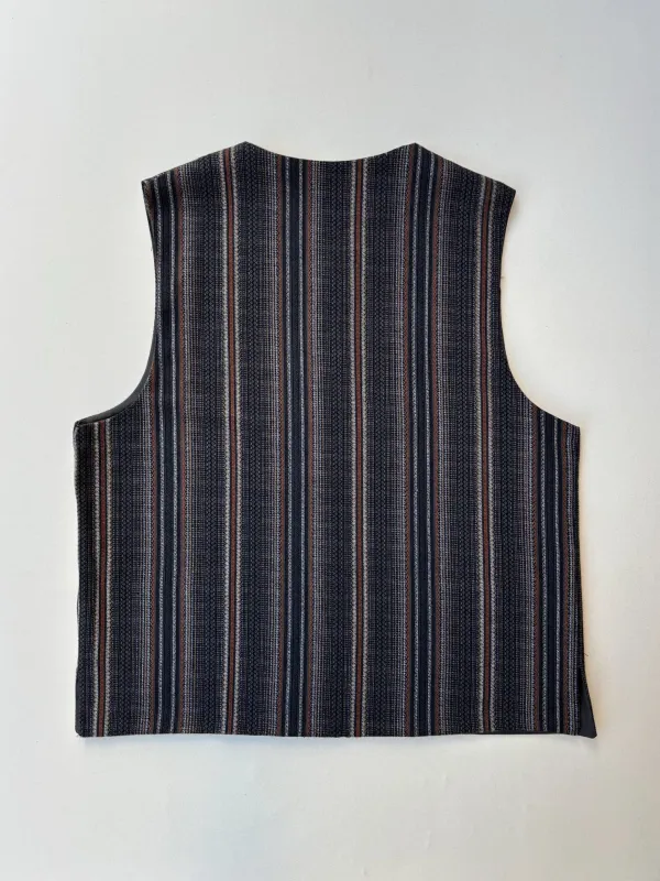 Kamali Waistcoat | Striped Cotton