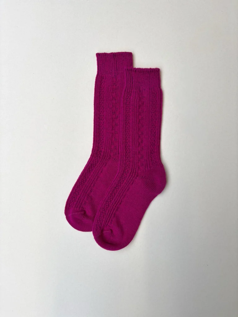 Socks | Magenta Merino Wool
