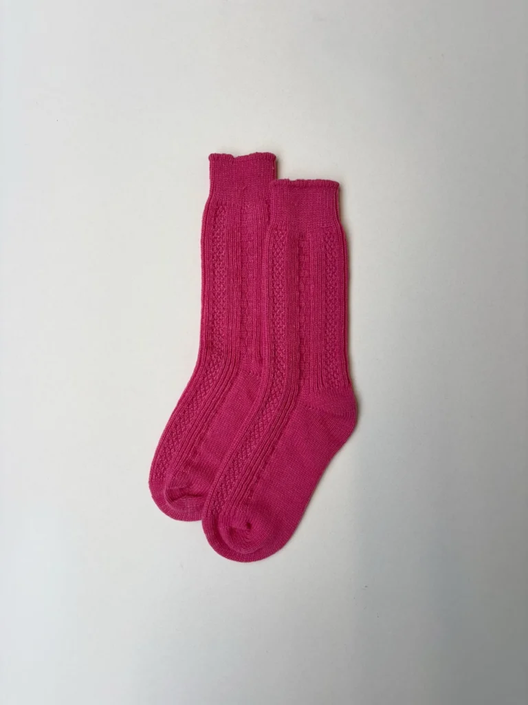Socks | Pink Merino Wool