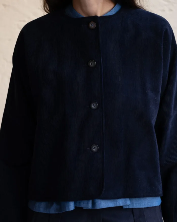Maria Jacket | Navy Needlecord - Image 5