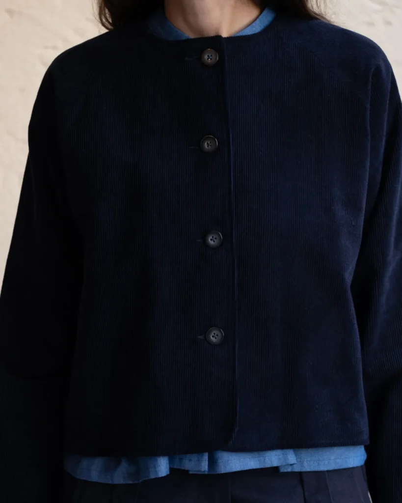 Maria Jacket | Navy Needlecord
