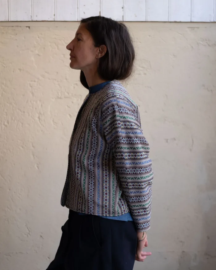 Maria Jacket | Patterned Silk-wool Blend - Image 2
