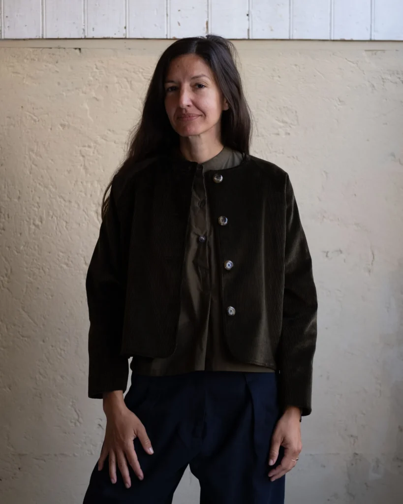 Maria Jacket | Dark Olive Brisbane Cord