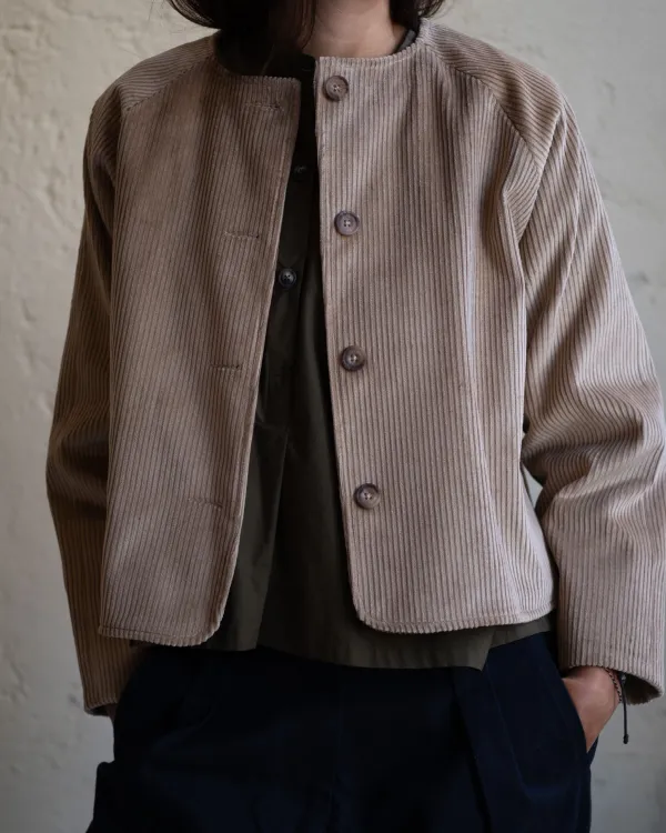 Maria Jacket | Beige Corduroy