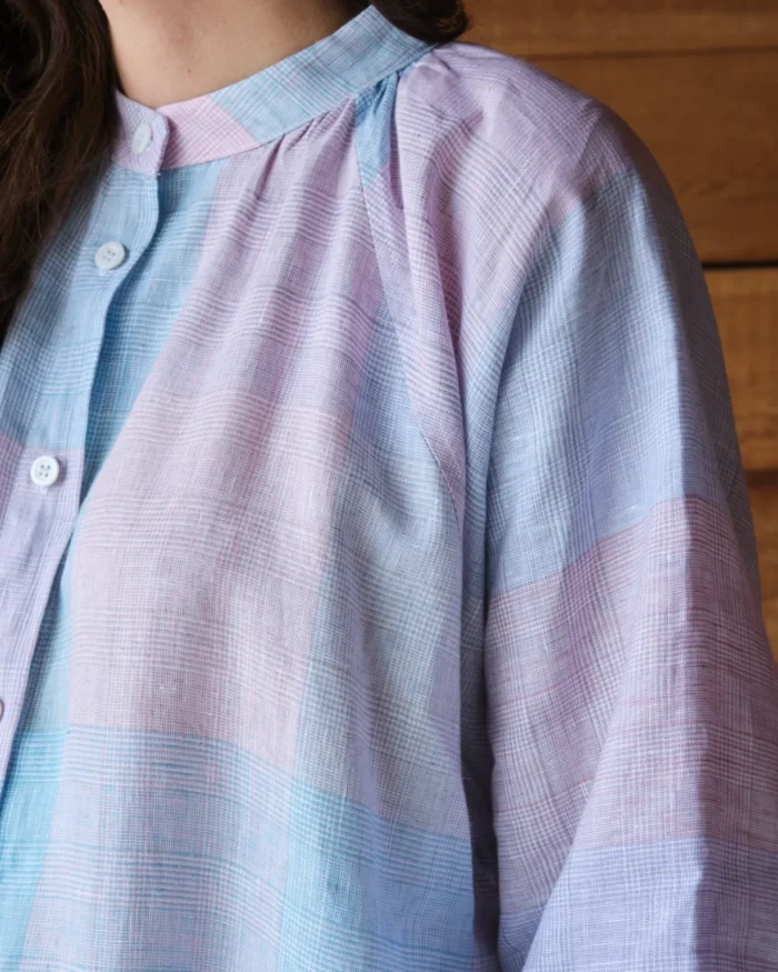 Dorothea Dress | Violet Irish Linen - Image 3