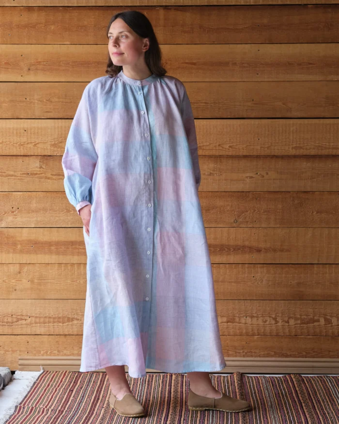 Dorothea Dress | Violet Irish Linen - Image 1
