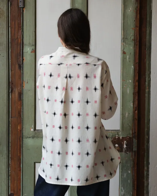 Boyfriend Blouse | Patterned Ikat