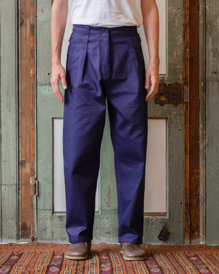Gardener Trousers | Indigo Cotton Twill - Image 2
