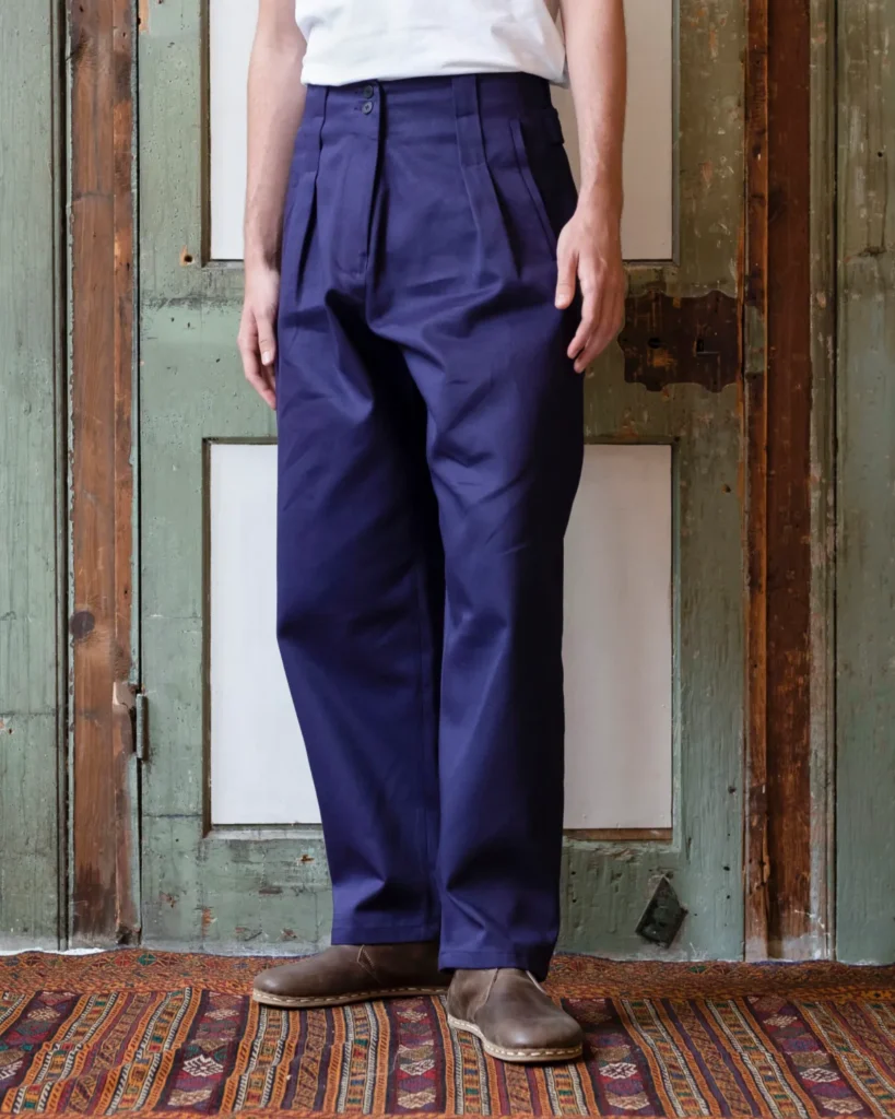 Gardener Trousers | Indigo Cotton Twill