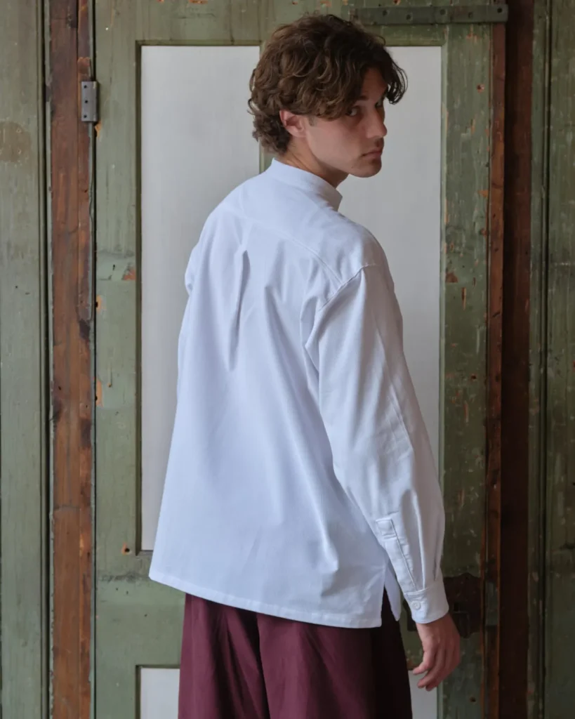 Panza Shirt | White Needlecord