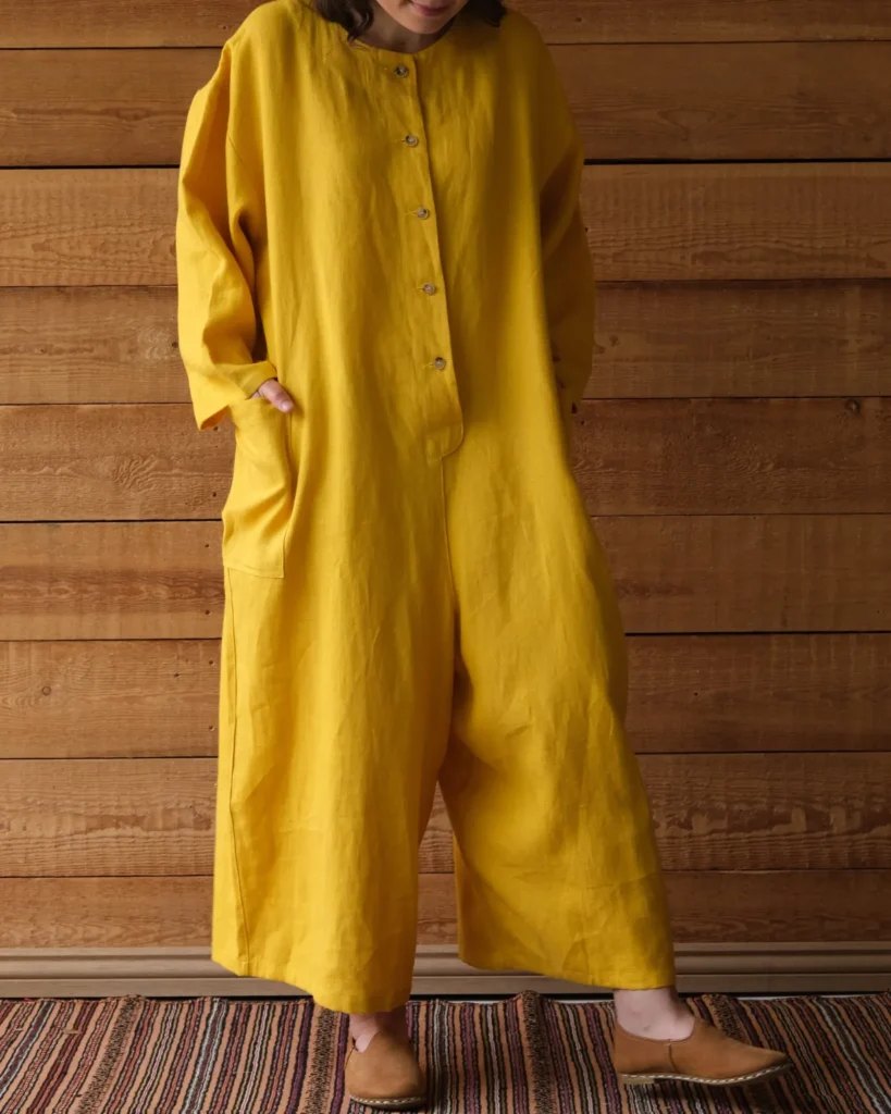 Amelia Jumpsuit | Marigold Irish Linen