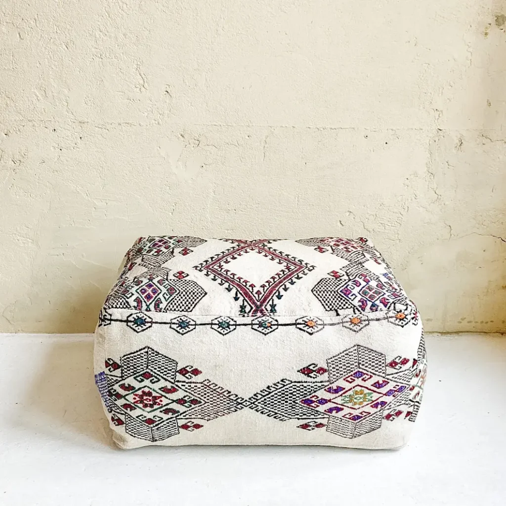 Vintage Kilim Pouffe
