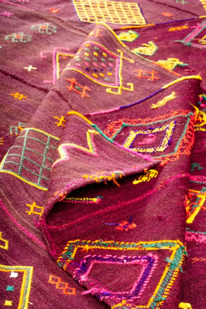 Large Moroccan Kilim Rug