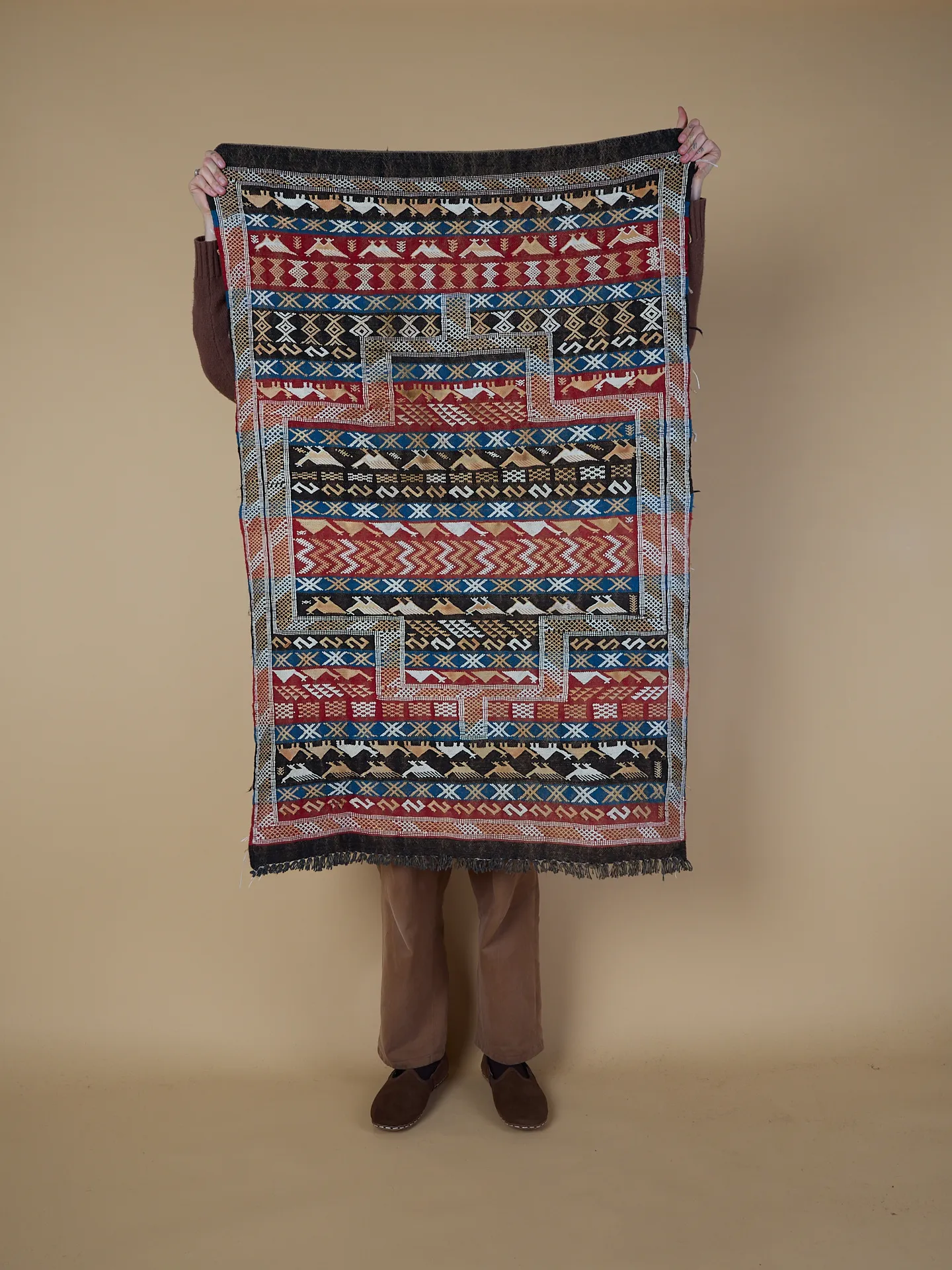 Small Moroccan Kilim Rug - Image 1