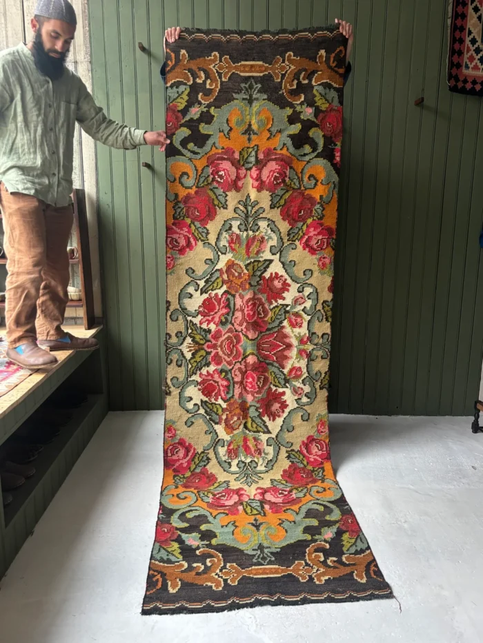 Large Moldovan Kilim Runner - Image 1