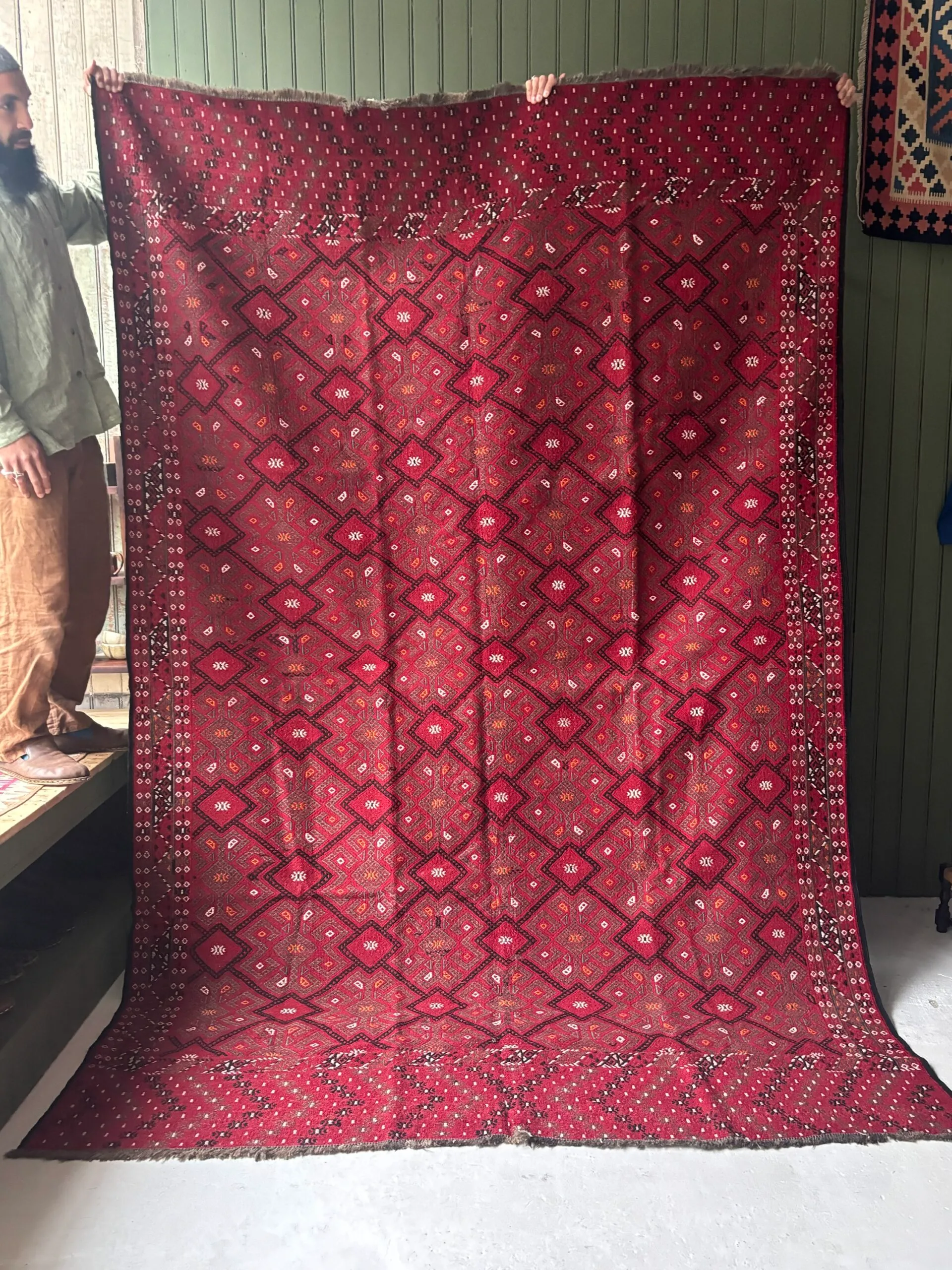 Large Turkmen Kilim Rug - Image 1