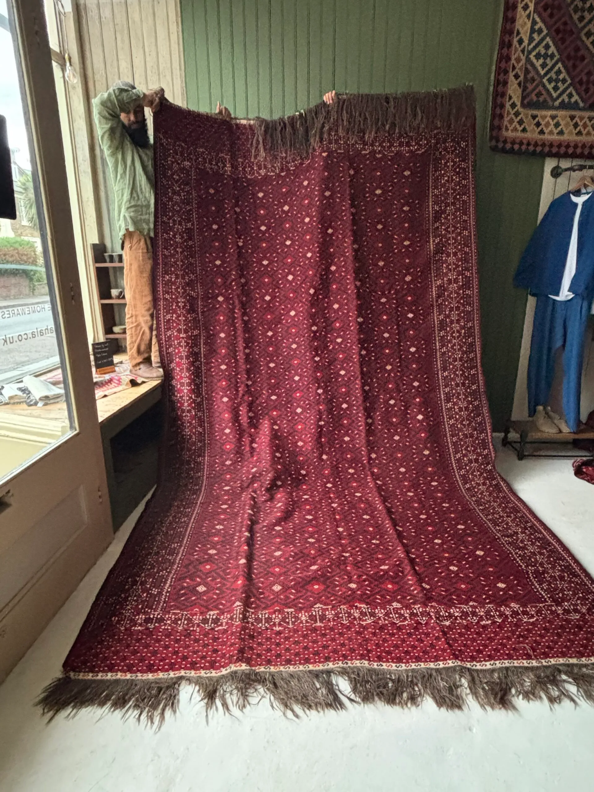 Large Turkmen Kilim Rug - Image 1