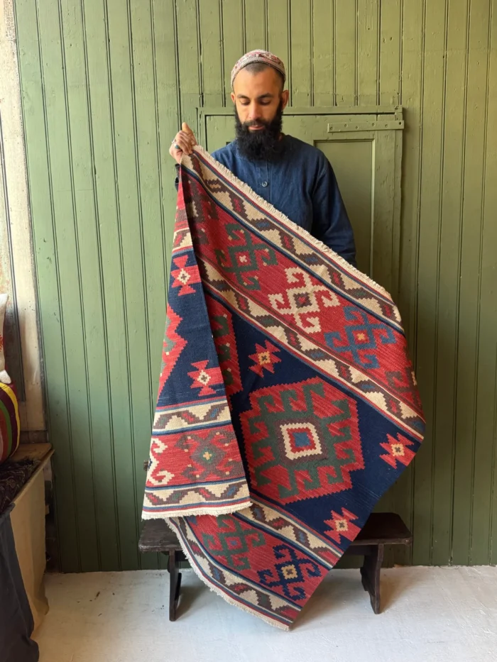 Small Anatolian Kilim Rug - Image 3