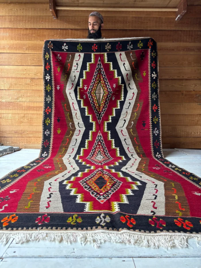 Large Turkish Kilim Rug - Image 1