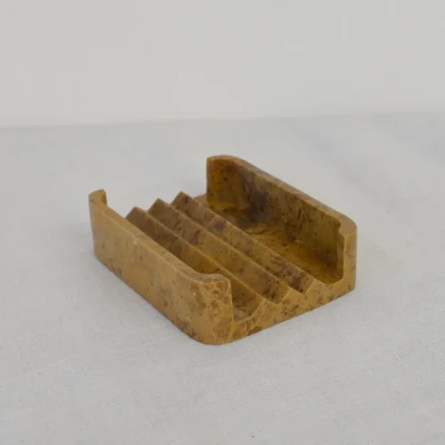 Hand Carved Soapstone Soap Dish